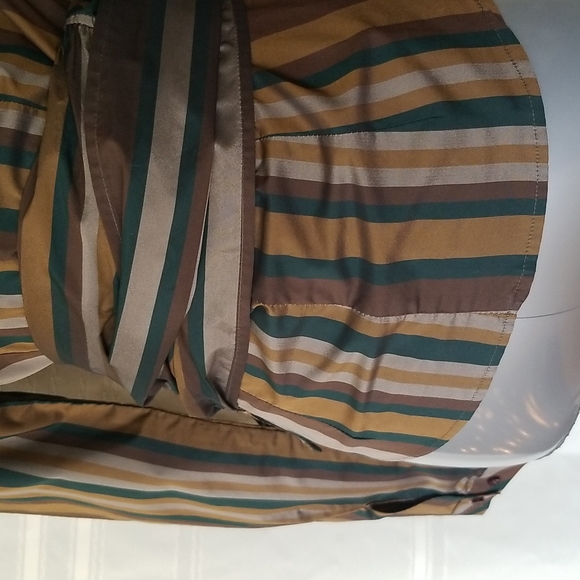 Zara Striped Wrap Blouse - Picture 5 of 8